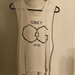 Obey White Tank